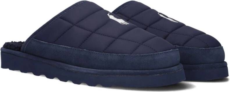 Polo Ralph Lauren Blauwe Scuff-Dress Pantoffels voor Heren Blue Heren