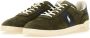 Polo Ralph Lauren Bosgroene Suède Herensneakers Green Heren - Thumbnail 4