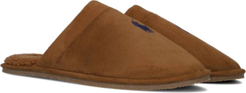 Polo Ralph Lauren Bruine Suède Heren Pantoffels Brown Heren