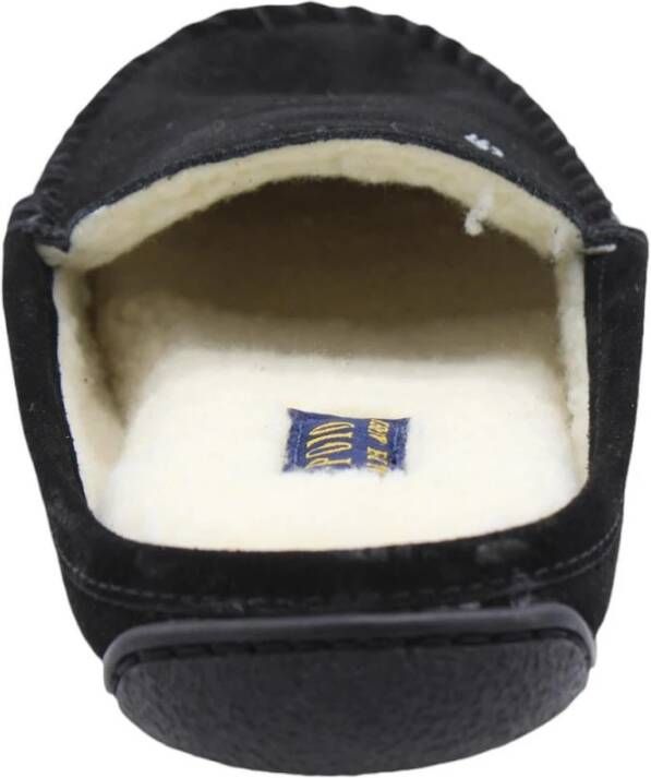 Polo Ralph Lauren Comfortabele Jissy Pantoffels voor Mannen Black Heren