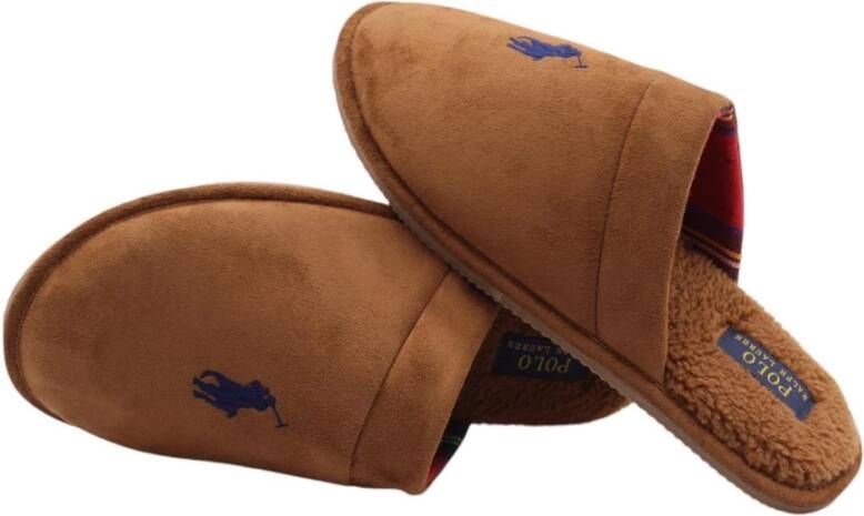 Polo Ralph Lauren Comfortabele Pantoffel Popco Collectie Brown Heren