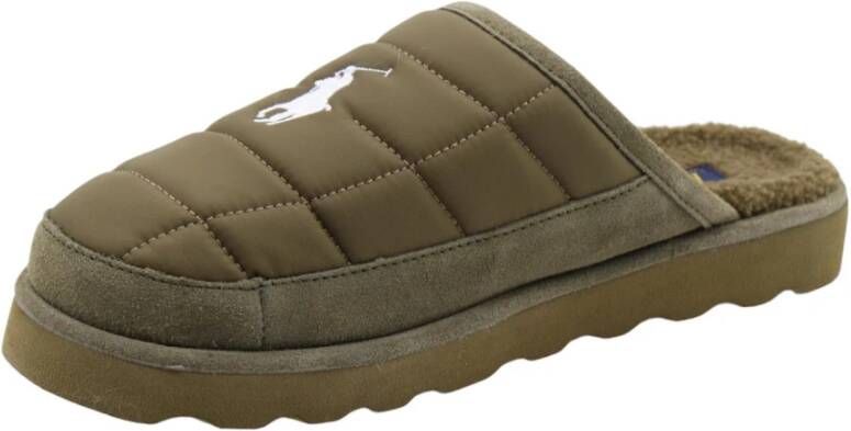 Polo Ralph Lauren Comfortabele Slipper Kerremans Green Heren