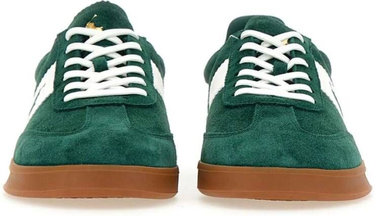 Polo Ralph Lauren Groene Sneakers met Iconische Borduursels Green Heren