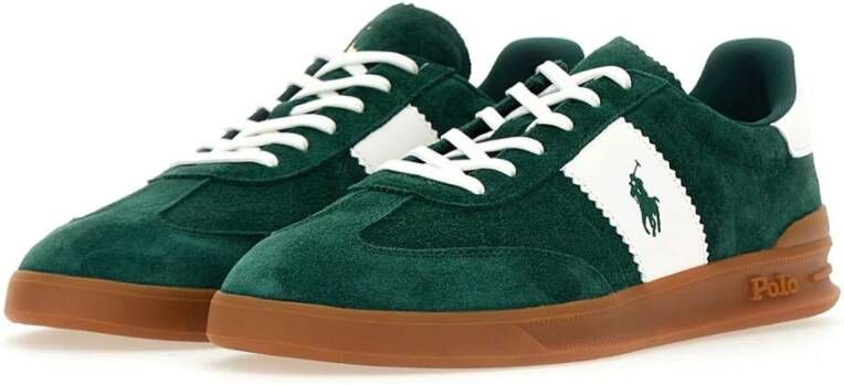 Polo Ralph Lauren Groene Sneakers met Iconische Borduursels Green Heren