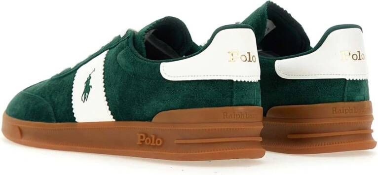 Polo Ralph Lauren Groene Sneakers met Iconische Borduursels Green Heren