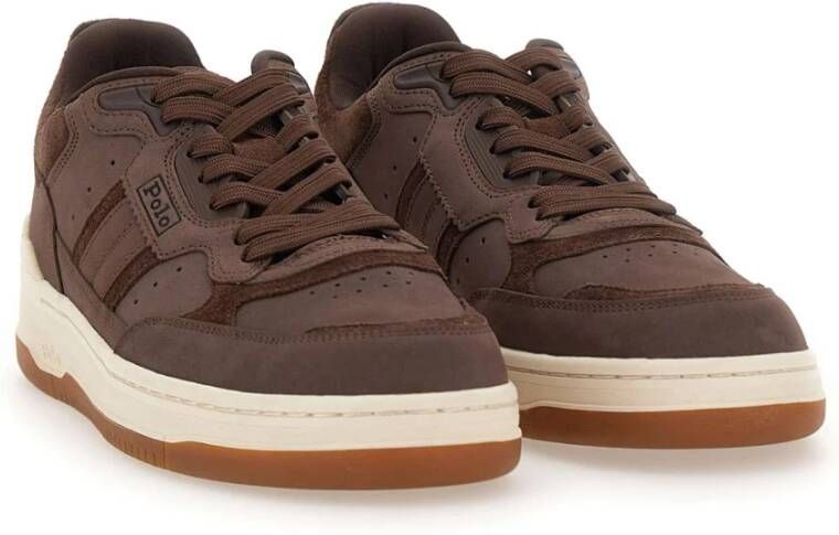 Polo Ralph Lauren Heren Bruine Sneakers Brown Heren