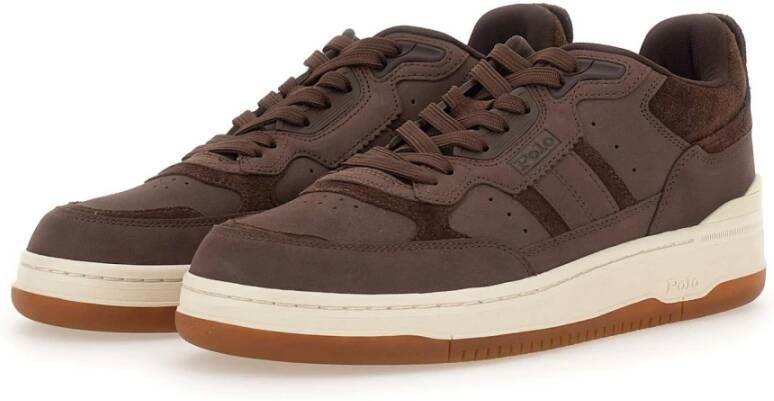 Polo Ralph Lauren Heren Bruine Sneakers Brown Heren