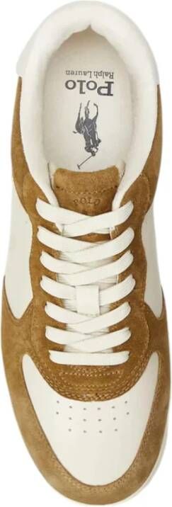 Polo Ralph Lauren Heren Lage Sneakers Masters Crt Brown Heren