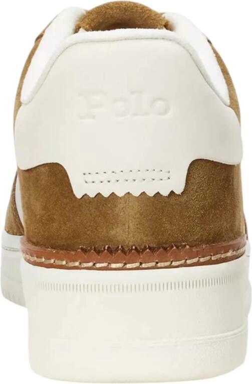 Polo Ralph Lauren Heren Lage Sneakers Masters Crt Brown Heren