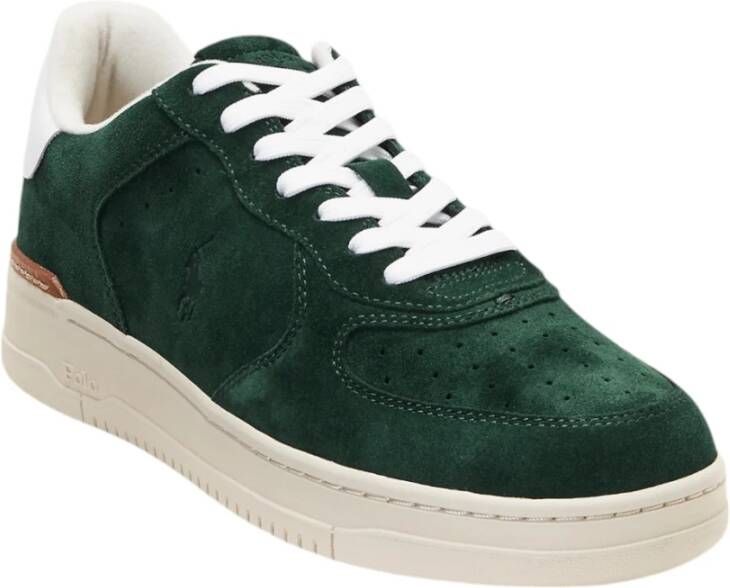 Polo Ralph Lauren Heren Lage Top Leren Sneakers Green Heren