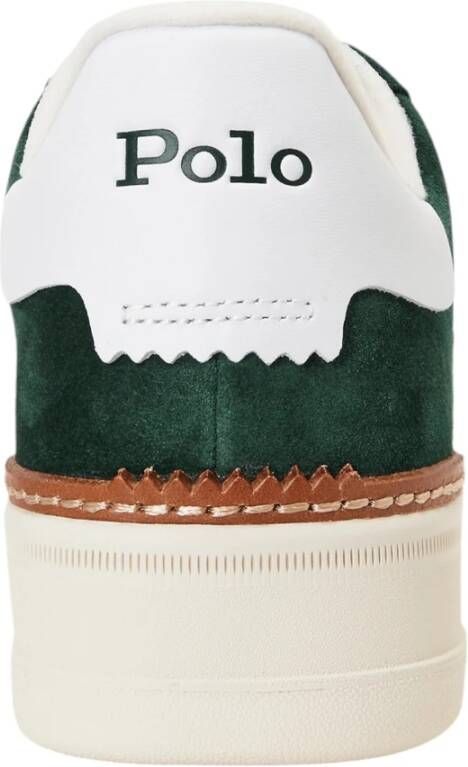 Polo Ralph Lauren Heren Lage Top Leren Sneakers Green Heren