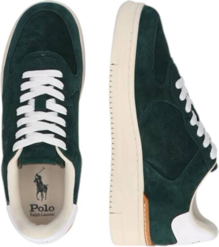 Polo Ralph Lauren Heren Lage Top Leren Sneakers Green Heren