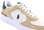 Ralph Lauren Master Court sneaker van suède met leren details - Thumbnail 9