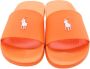 Polo Ralph Lauren Mannen Wasbeer Sliders Orange Heren - Thumbnail 4