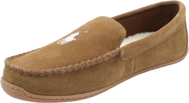 Polo Ralph Lauren Stijlvolle heren loafers voor elke gelegenheid Brown Heren