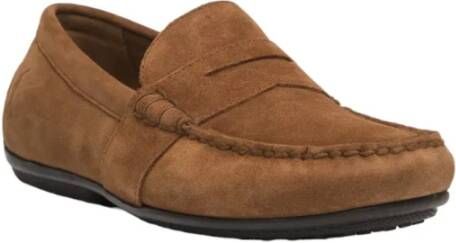 Polo Ralph Lauren Stijlvolle Moccasin Schoenen Brown Heren