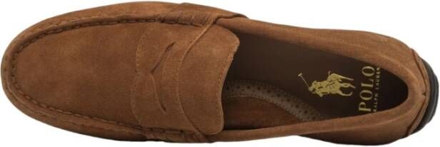 Polo Ralph Lauren Stijlvolle Moccasin Schoenen Brown Heren