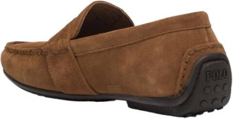 Polo Ralph Lauren Stijlvolle Moccasin Schoenen Brown Heren