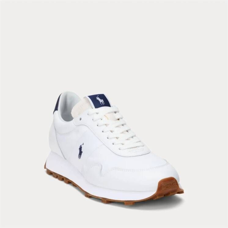 Polo Ralph Lauren Trail 125 sneakers met suède en oxford panelen White Heren