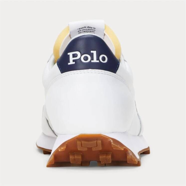 Polo Ralph Lauren Trail 125 sneakers met suède en oxford panelen White Heren