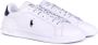 Polo Ralph Lauren Wit Newport Navy Leren Sneakers White Heren - Thumbnail 2