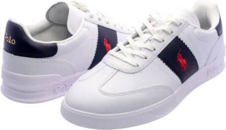 Polo Ralph Lauren Witte blauwe en rode sneakers White Heren