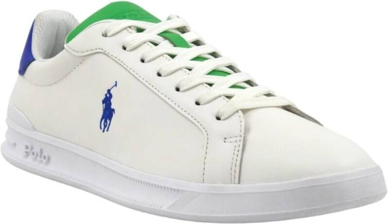 Polo Ralph Lauren Witte Court II Leren Sneakers White Heren