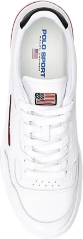 Polo Ralph Lauren Witte Court Ps300 Leren Sneakers White Heren