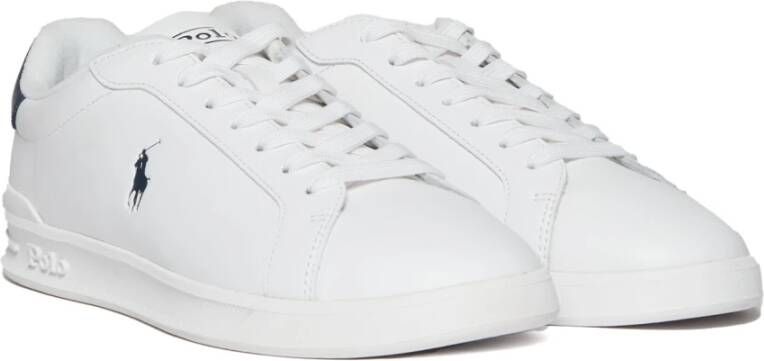 Polo Ralph Lauren Witte leren sneakers HRT CT II White Heren