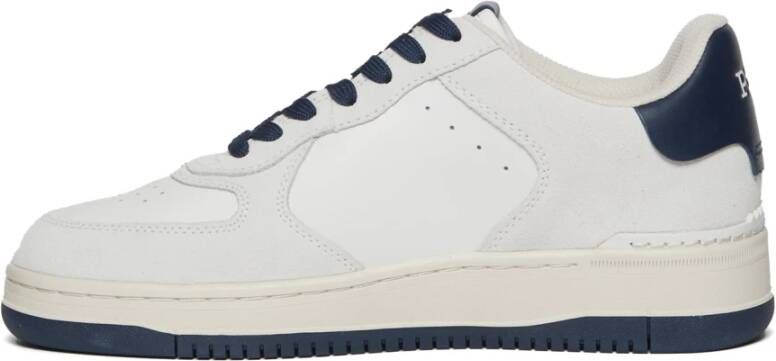 Polo Ralph Lauren Witte Suède Master Sneakers White Heren