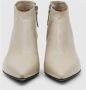 Pomme D'or Leren Stiletto Enkellaarsjes Beige Dames - Thumbnail 2