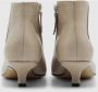 Pomme D'or Leren Stiletto Enkellaarsjes Beige Dames - Thumbnail 3