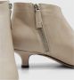 Pomme D'or Leren Stiletto Enkellaarsjes Beige Dames - Thumbnail 4