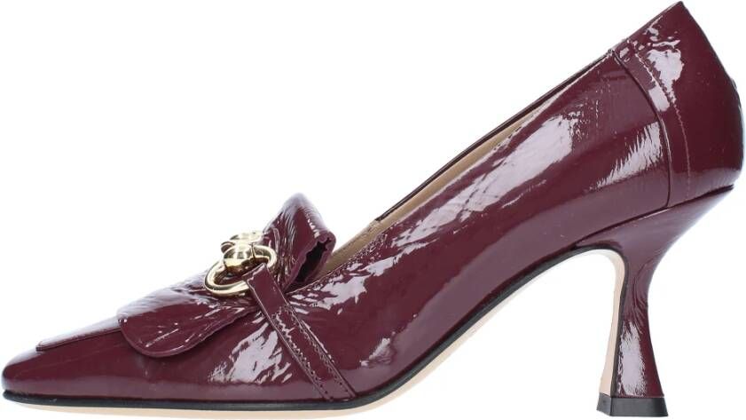 Pomme D'or Met hiel Bordeaux Red Dames