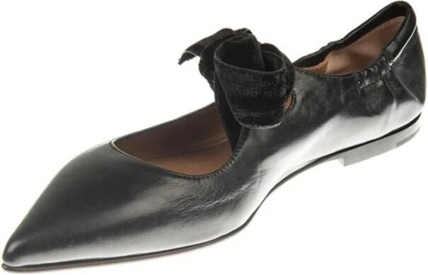 Pomme D'or Veluto T10 Leren Ballerina Black Dames