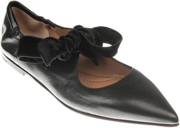 Pomme D'or Veluto T10 Leren Ballerina Black Dames