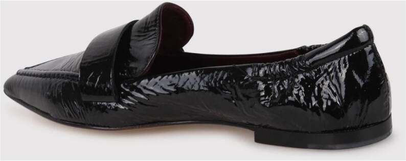 Pomme D'or Zwarte Lakleren Ballerina Schoenen Black Dames