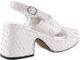 Pons Quintana Elegant White Leather Sandals White Dames - Thumbnail 10