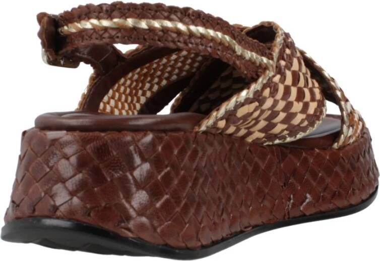 Pons Quintana Moderne Maui Platte Sandalen Brown Dames