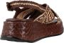 Pons Quintana Moderne Maui Platte Sandalen Brown Dames - Thumbnail 4