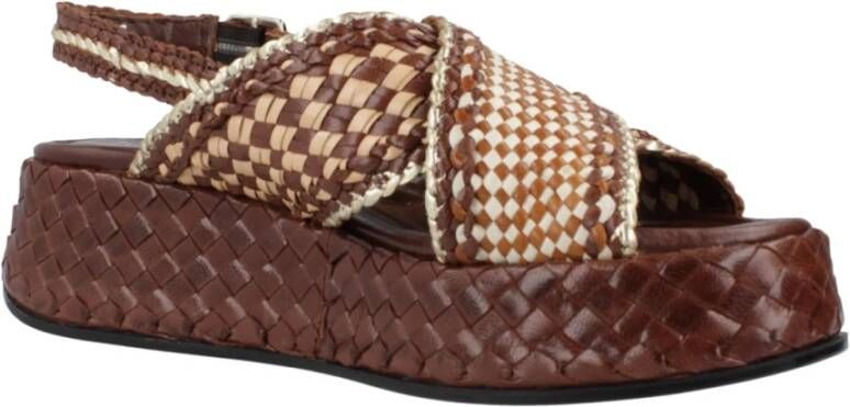 Pons Quintana Moderne Maui Platte Sandalen Brown Dames