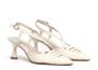 Pons Quintana Geweven leren slingback sandalen White Dames - Thumbnail 2