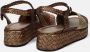 Pons Quintana Multicolor Leren Plateau Sandalen Brown Dames - Thumbnail 4