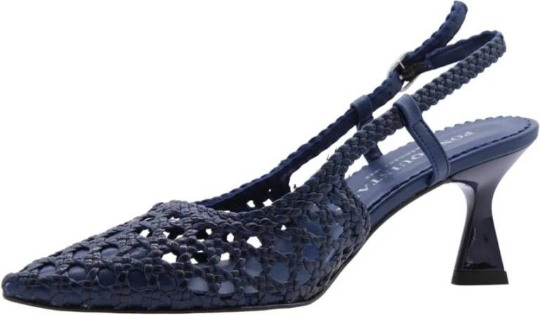 Pons Quintana Elegante Slingback Hakken Blue Dames