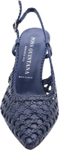 Pons Quintana Elegante Slingback Hakken Blue Dames