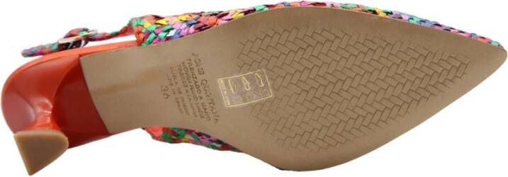 Pons Quintana Elegante Slingback Hakken Multicolor Dames