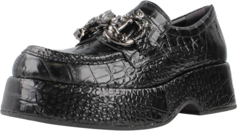 Pons Quintana Stijlvolle Fliper Loafers Black Dames