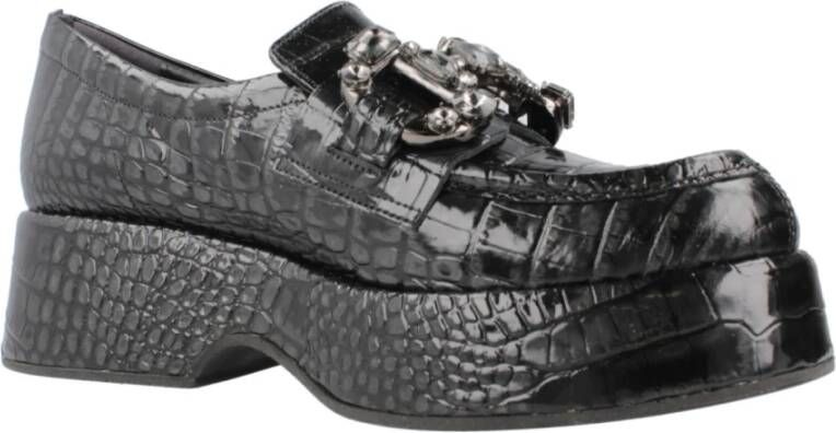 Pons Quintana Stijlvolle Fliper Loafers Black Dames