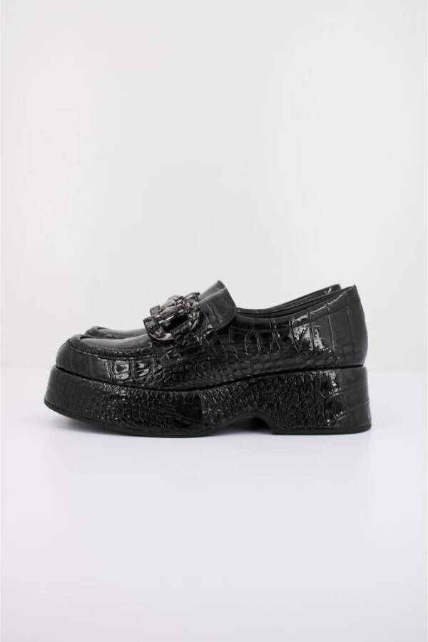 Pons Quintana Stijlvolle Fliper Loafers Black Dames