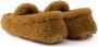 Prada Bruine Shearling Loafers Elegant Instapper Brown Dames - Thumbnail 4